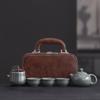 Set de Tazas Rápidas Portátil de Horno de Ge con Una Tetera y Tres Tazas Set de Té de Viaje Regalo para Exteriores Logo Personalizado Negocio
