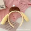 Otoño e Invierno Nuevo Diadema de Felpa de Oso Fresa para Lavar la Cara, Diadema de Presión para el Cabello, Linda Diadema, Accesorios para el Cabello de Oso Peludo para Mujer