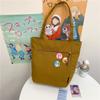 Bolsa de Lona Estilo Japonés Bolsa de Hombro Casual para Mujer con un Diseño Único, Vintage de Gran Capacidad para Viajar, Tipo Mensajero sin