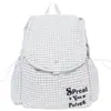 Mochila Dulce Estilo Nuevo para Estudiantes Universitarias, Cuadros de Alto Valor Ins Ruiying Mochila de Viaje para el Trabajo