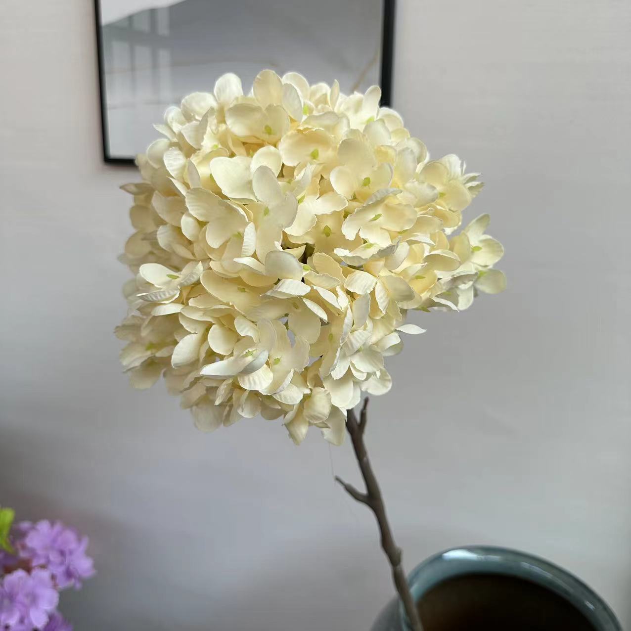 碎花绣球香槟色