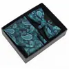 Set de Regalo de Corbata para Hombre, Pajarita de Moda de Alta Gama, Jacquard de Seda de Poliéster Bordado, Logotipo Personalizado, Corbata para Hombre al por Mayor
