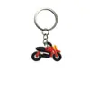 Llavero de Venta Cruzada Más Vendido con Temática de Carreras, Diseño Creativo de Dibujos Animados en PVC, Accesorio de Moda para Funda de Llave de Coche