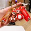 Lindo Llavero de Dibujos Animados Super Mario, Exquisita Muñeca Tridimensional, Colgante para Bolso y Coche, Llavero, Pequeño Regalo