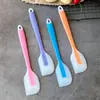 Raspador Translucido de Silicona Raspador Integral Herramientas de Horneado para Pastel Espátula de Crema Raspador Raspador Mezclador de Crema