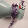 Ágata roja natural en forma de jade púrpura perforada a mano de cristal de 6*8 mm con cuentas lisas, accesorios de joyería para bricolaje, venta al por mayor