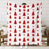 Manta de sofá estampada una imagen manta de aire acondicionado borde manta de terciopelo caliente Navidad para conjunto regalos de transfronterizo 3D