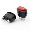 Interruptor de barco KCD1 tripé, duas pernas, duas marchas, três marchas com luzes, interruptor basculante oval de barco 6A/250V