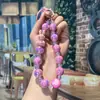 Cordón para Teléfono de Verano Dulce Corazón Dopamina Pulsera de Muñeca con Cuentas de Conejo y Corazón Llavero Antiperdida