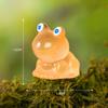 Enfeites de Micro Paisagem Enfeites de Sapo Coloridos Luminosos Joias Artesanato Criativo de Resina com Musgo Pequenos Enfeites de Mesa