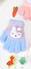 Guantes de bebé para niños y niñas, guantes de bebé de cinco dedos para niños y niños pequeños, otoño e invierno, cálidos, anticongelantes, dibujos animados lindos
