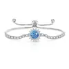 Pulsera de Girasol con Piedras Preciosas de Colores Más Vendida en Tiktok con Diamante de Alto Carbono Super Brillante Corte Fuegos Artificiales Joyería, Dropshipping Transfronterizo en Transmisión en Vivo