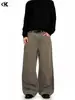 Pantalones Casuales de Trabajo Estilo Americano 11Kn para Hombre y Mujer, Lavados y Desgastados, Simples Retro Sueltos Modernos Adelgazantes de Pierna Recta