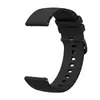 Pulseira de Relógio de Silicone Universal de Cor Igual com Fivela Plana 18mm/20mm/22mm para Samsung e Huawei