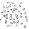 Fábrica Vende Pedrería de Garra Única de 3 mm, 1440 Piezas/Paquete, Pedrería de Cuatro Garras, Diamantes de Agua Grado A Nacional, Pedrería de Garra de Oreja de Costura a Mano Colorida, Accesorios para Ropa