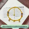 Pulsera de Plata Pura 999 Chapada en Oro para Mujer, con Diseño de Estrellas, Luna, Castillo, Caballo Pequeño y Corazón, con un Estilo de Moda Lujoso Ligero y de Alta Gama