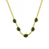 Estilo Coreano Elegante Cadena de Hoja Esmeralda Acero de Titanio Collar para Mujer Moda Trendy Ins Diseño Popular Cadena para Clavícula