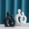 Adornos para Pareja Transfronterizos Seleccionados Cuidadosamente Envío Gratuito Figuras Abstractas Decoración del Hogar Sala de Estar Dormitorio Entrada Artesanía de Resina