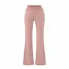 Atuendo de Estilo Puramente Sexy: Conjunto de Top con Capucha Ajustado a la Cintura con Decoración de Cadena de Pedrería, Chaqueta de Estilo Perezoso y Pantalones Acampanados que se Ajustan a la Cadera
