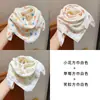 Pañuelo Triangular para Cabeza de Niña Bufanda de Cuello para Niña 2025 Nuevo Estilo Bufanda Cálida a Prueba de Viento para Bebé Pañuelo de Seda