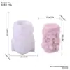 Molde de Silicona Columna de Calavera Halloween Resina de Cristal DIY Portavelas Tridimensional Molde para Velas de Aromaterapia Adorno