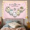 Paño colgante de periféricos de Chiikawa Dibujo animado Lindo Paño de fondo de Chiikawa Dormitorio de estudiante Decoración de cabecera