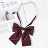 Pajarita de Plumas Femenina Uniforme Jk Color Sólido Estilo Academia Camisa Accesorios de Uniforme Escolar Traje de Marinero Decoración de Lazo Accesorio de Moda