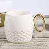 Tazas Creativas de Lujo Ligero para Parejas con Asas Chapadas en Oro, Tazas de Cerámica, Tazas de Café, Logo Personalizado, Tazas a Juego, Regalos Empresariales