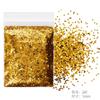 Brillantina de uñas, purpurina ultrafina, purpurina, polvo brillante, lentejuelas, 1 mm, traje amarillo dorado, esmalte de uñas, pegamento, joyería transfronteriza