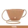 Bolso Grande de Paja Mark 2025 Nuevo Ins Versátil Retro Rattan Cubo Bolso Playa Tejido Hombro Único Cruzado Pequeño Bolso