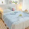 2026 Novo Modelo Classe A Saia de Cama de Seda Fria Pe Conjunto de Colcha de Verão e Tapete Refrescante Conjunto de Três Peças Conjunto de Quatro Peças