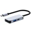 Estación de acoplamiento tipo C transfronteriza, base de expansión 11 en 1 para portátiles y tabletas, concentrador con tarjeta de red y convertidor multifunción