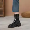 Botas de plataforma de moda para mujer, nueva colección otoño/invierno 2026, botas de moda estilo británico, botines casuales, botas de motociclista