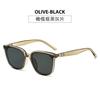 Gafas de sol GM 2024 nuevas para mujer, estilo coreano, de alta gama, de cara grande, delgadas, con protección UV, blancas, para hombre.