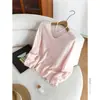 Ropa Única / [Cuello en V / Cuello Redondo / Cárdigan] ¡Enorme! Tejido cepillado de cachemira + lana + seda de 28 hilos