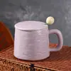 Caneca de Grande Capacidade para Uso Doméstico, Copo para Casal, Caneca de Cerâmica para Café, Caneca de Pedra com Cor sob Esmalte, Xícara de Chá