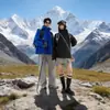 Jaqueta de Montanhismo 3 em 1 Desmontável à Prova de Vento e Impermeável com Forro de Fleece Espesso para Homens e Mulheres, Personalizável com Impressão de Logo