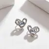 Pendientes Minimalistas de Estilo Coreano con Forma de Corazón Dulce-Cool, Únicos y Elegantes, Simples y Versátiles, Lujo Ligero, Pendientes Vintage de Alta Gama