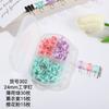 Juego de clips de papel de tres cuadrículas en color macarrón, clips de cola larga, clips redondos, juego de chinchetas, juego de suministros creativos de oficina transfronterizos