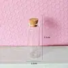 Garrafa de vidro transparente com rolha garrafa de deriva garrafa dos desejos chá perfumado tubo de Cordyceps garrafa para joias diy garrafa pequena atacado