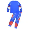 Conjunto de Dos Piezas de Manga Larga con Estampado Digital del Capitán América de los Vengadores Nuevos para Niños Mayores 7825
