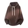 Sudadera con capucha de algodón pesado para hombre, temporada Otoño/Primavera 2026, color liso, casual simple, sensación de alta gama, manga larga, corte holgado