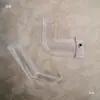 Accesorios para dispositivo de recolección de polvo para máquina de coser overlock Boquilla de vacío transparente Ensamblaje de embudo Conector de codo de 90 grados
