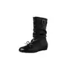 Botines Aumentadores de Altura Interior 2026 Otoño/Invierno Nuevos Botas de Media Caña con Puntera Redonda, Lazo y Fruncidos para Mujer Versátiles y Cómodas