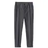 Pantalones largos casuales para hombre, estilo primavera y otoño, pantalones rectos holgados de corte slim, nuevo modelo otoño e invierno 2025