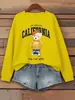 Para la Mejor Esperanza, Sudadera para Mujer con Estampado de Oso Lindo, Suéter Casual de Cuello Redondo, Estilo Urbano de Otoño