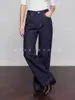 Feche os olhos e compre~Marca M, 3K no balcão~Jeans de cintura alta, que alongam as pernas, de corte reto com barra dobrada, nova coleção outono/inverno 2026