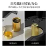 Bote de té de aleación de aluminio, recipiente portátil para viaje, hermético, tamaño pequeño, caja creativa para empaque de té, bote pequeño para té