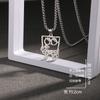 Collar sencillo con colgante de fantasma y pequeño monstruo, joyería bonita para Halloween, estilo hip hop, estilo urbano, cadena para suéter.