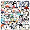 50 pinguins grafite personalizados transfronteiriços desenhos animados animais fofos DIY skate capa de celular adesivos para mala à prova d'água